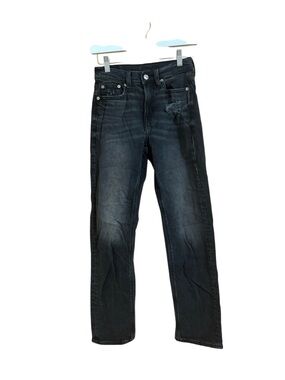 American Eagle Super High-Rise Ankle Straight Black Jeans Size 000